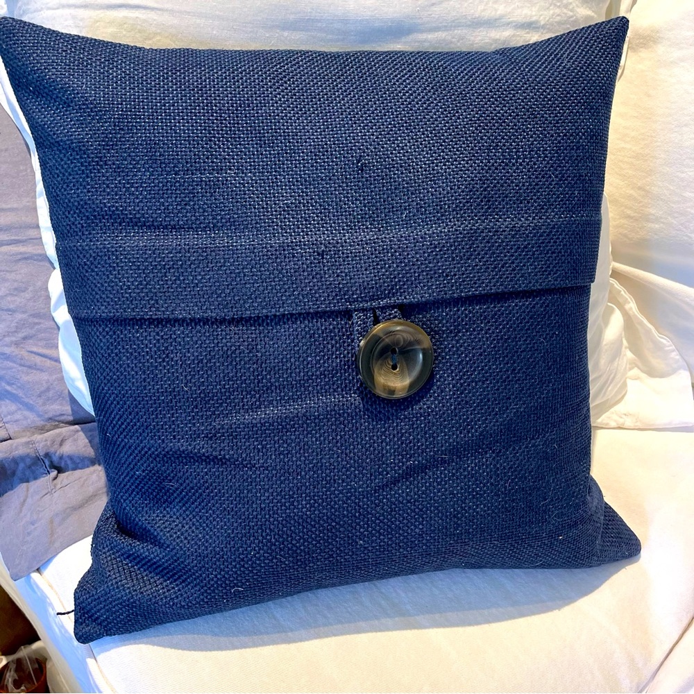 425 South Los Angeles navy tweed pillow with insert